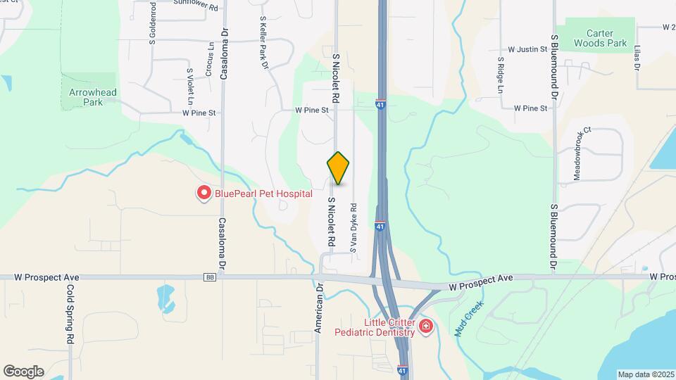 1502 S Nicolet Rd Map and Location Details