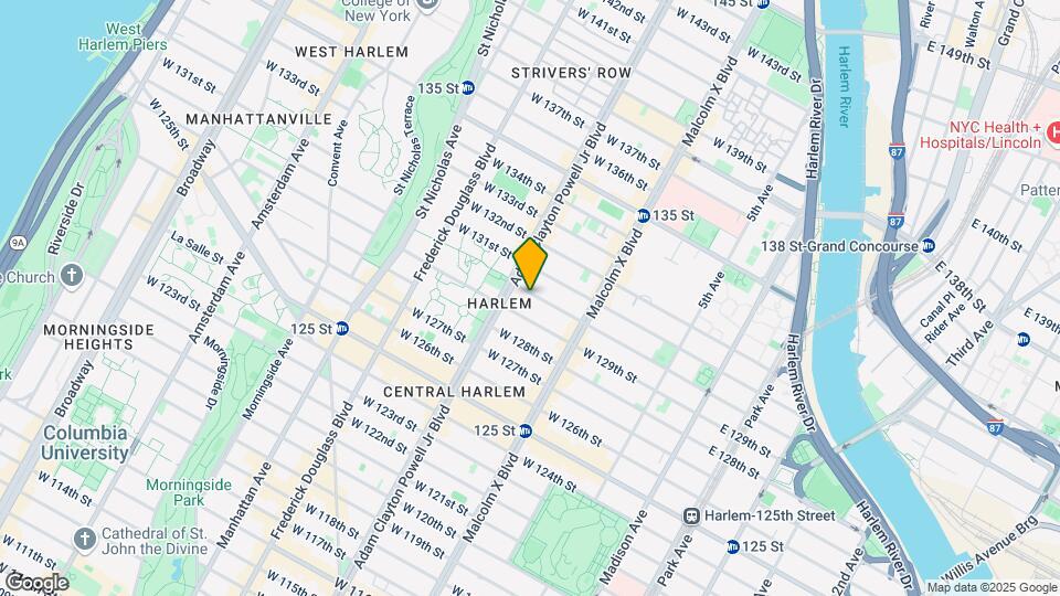 160 W 130th St Mapa y Detalles de la Ubicación