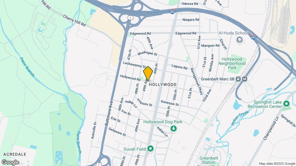 4903 Hollywood Rd Map and Location Details