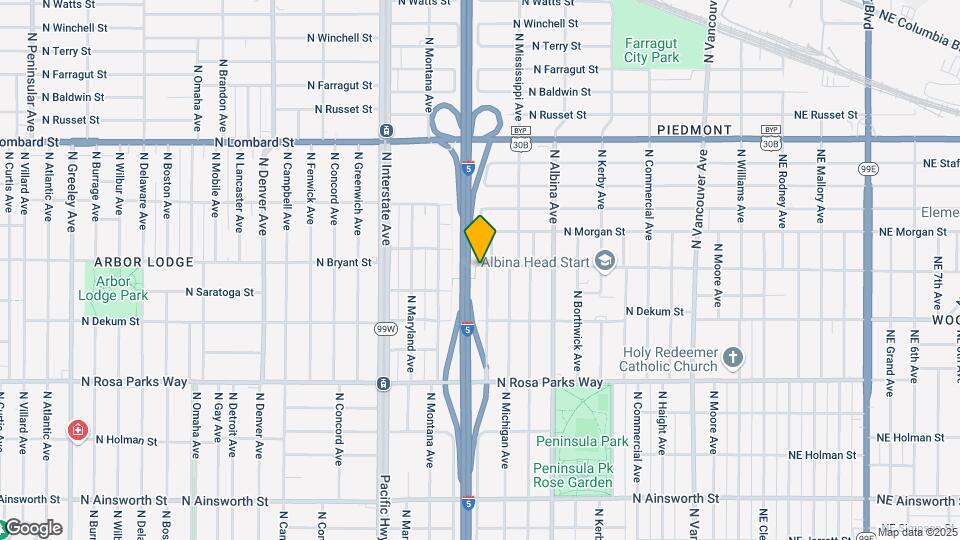 6949 N Missouri Ave Map and Location Details