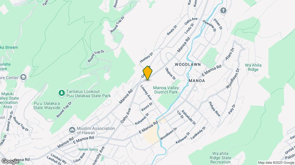 3027 Manoa Rd Map and Location Details