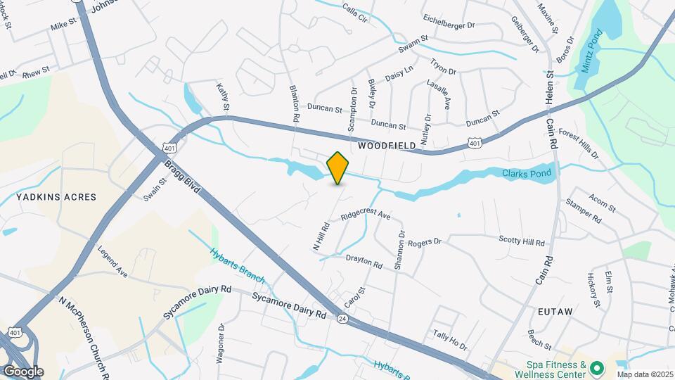 1025 N Hill Rd Map and Location Details