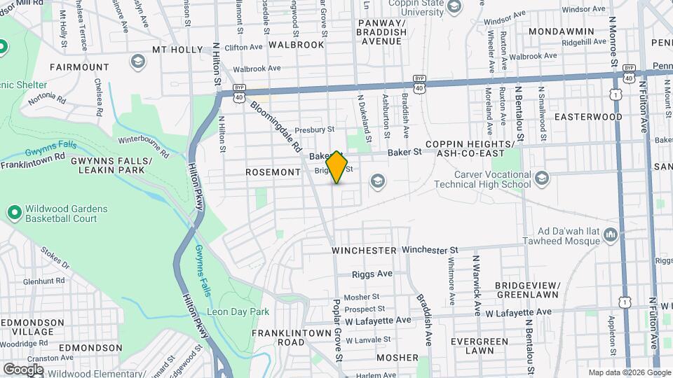 1427 Poplar Grove St Map and Location Details