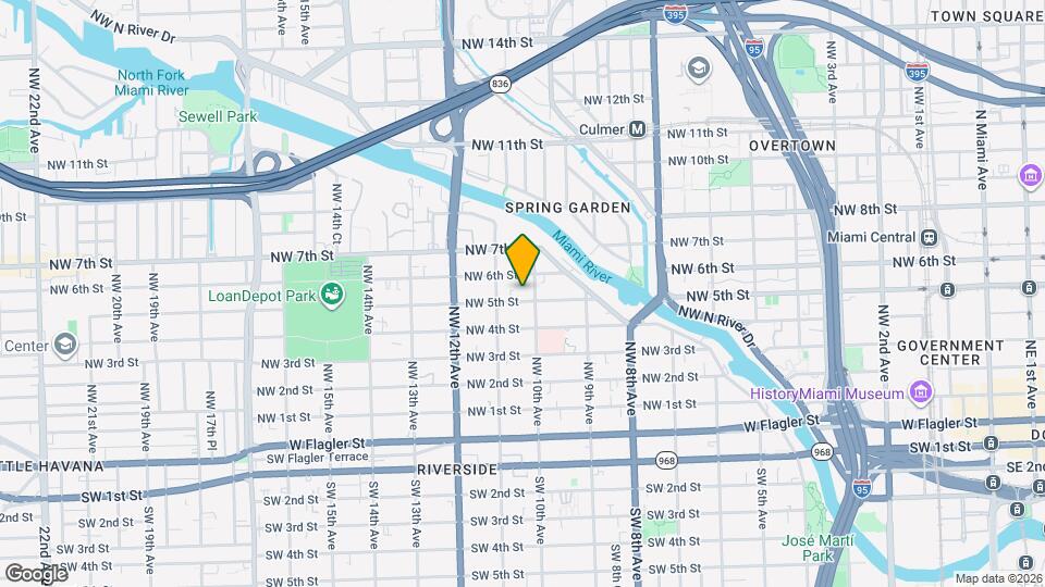 1021 NW 5th St Map and Location Details