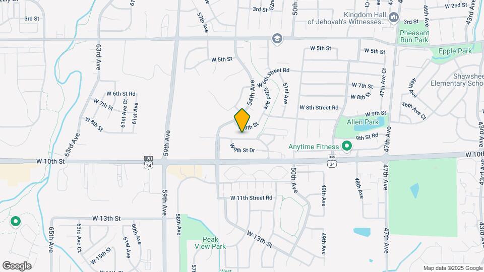 5259 W 9th St Dr Map and Location Details