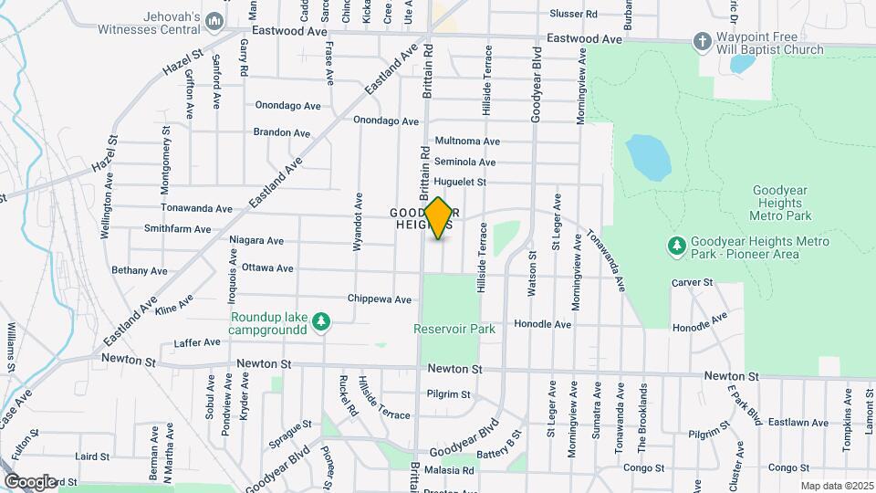 542 Lindell St Map and Location Details