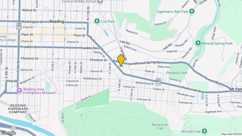1351 Perkiomen Ave Map and Location Details