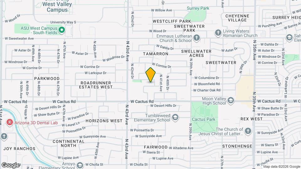 4138 W Charter Oak Rd Map and Location Details