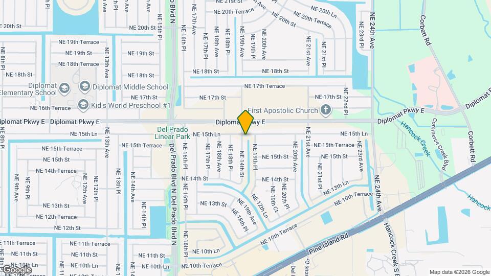1523 NE 19th Ave Map and Location Details
