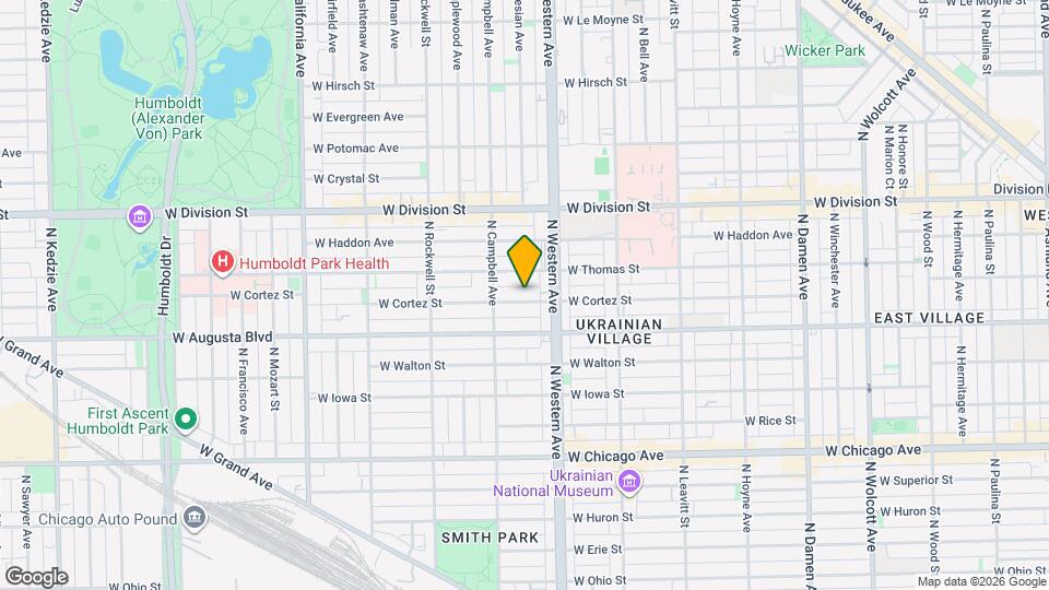 2428 W Cortez St Mapa y Detalles de la Ubicación