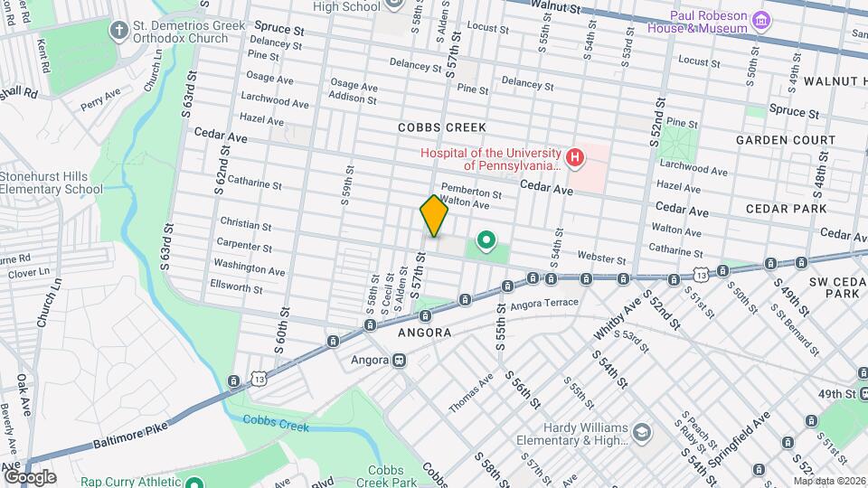 744 S Frazier St Map and Location Details