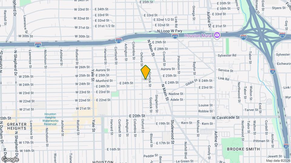 605 E 24th St Mapa y Detalles de la Ubicación
