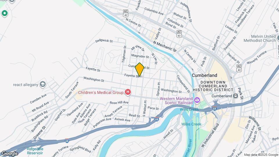 410 Fayette St Map and Location Details