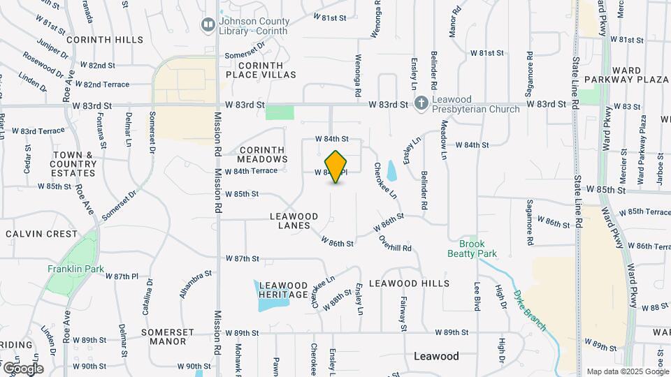 8501 Cherokee Pl Map and Location Details
