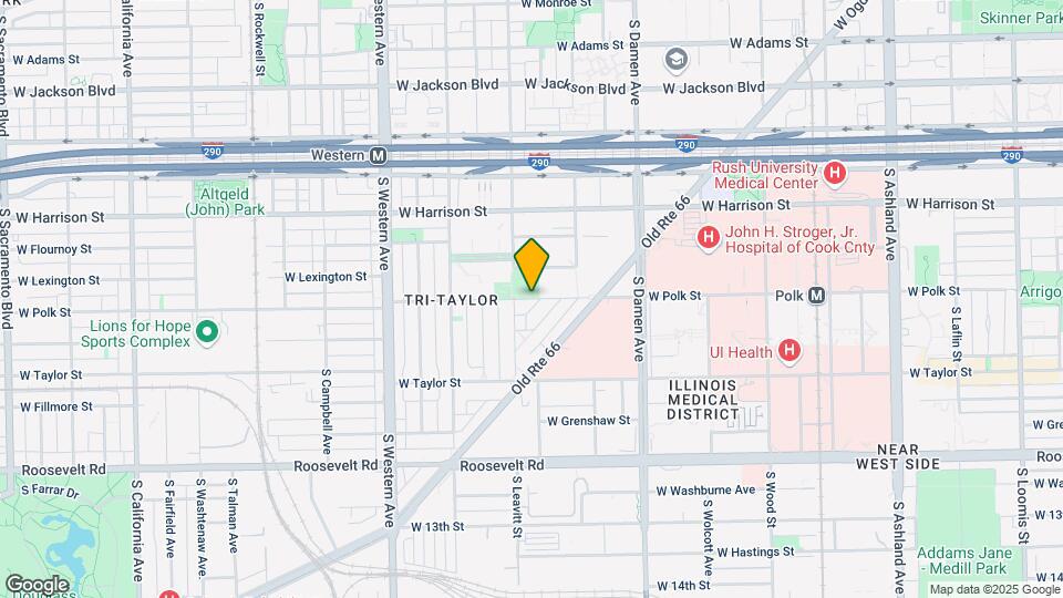 2155 W Polk St Map and Location Details