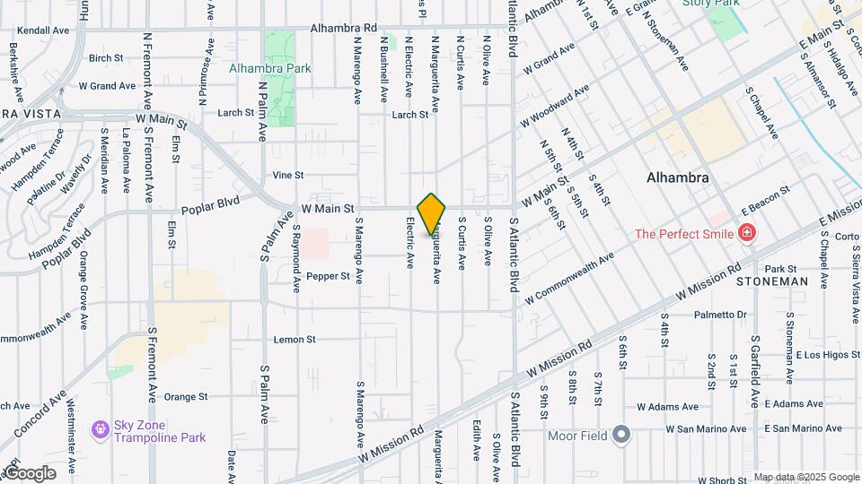 33 S Marguerita Ave Mapa y Detalles de la Ubicación