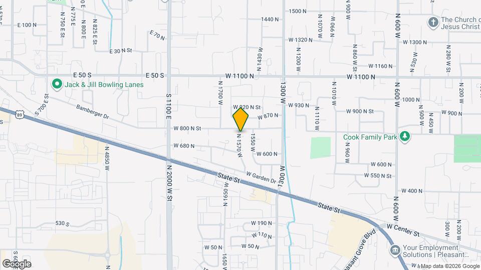 782 N 1570 W Map and Location Details