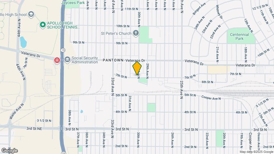 3001 7th St N Map and Location Details