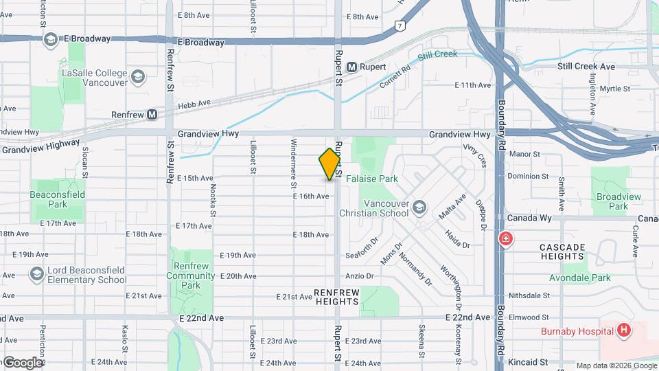 3149 Rupert St Map and Location Details