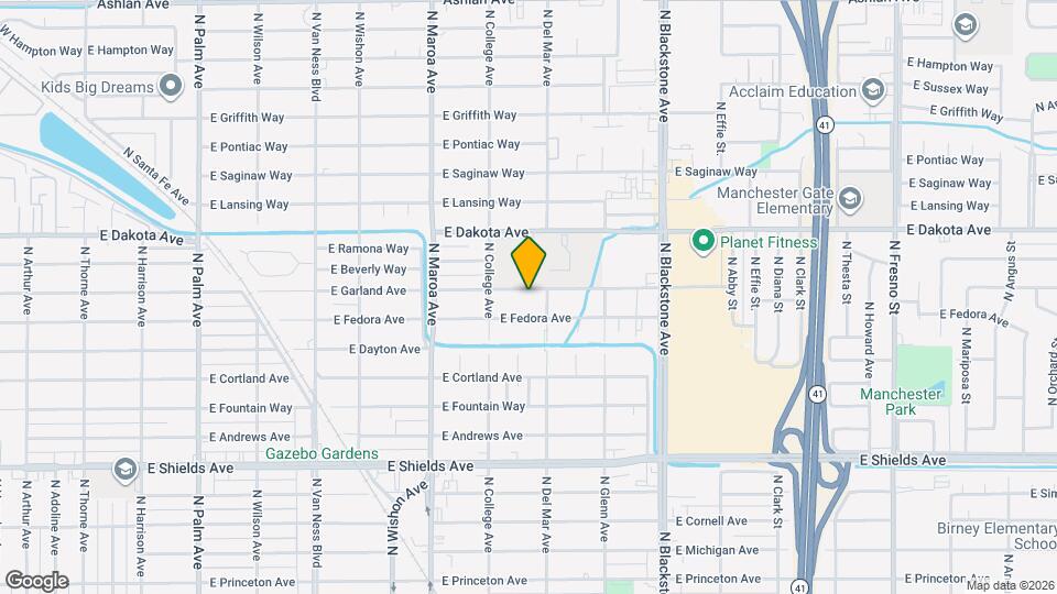 1218 E Garland Ave Map and Location Details