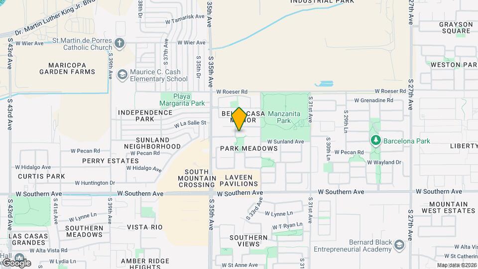 5509 S 34th Ave Mapa y Detalles de la Ubicación