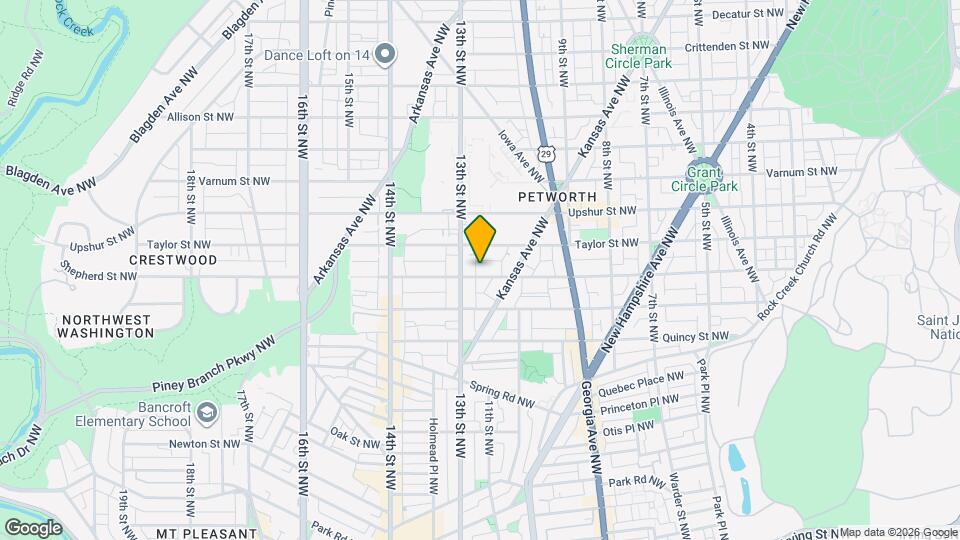 1235 Shepherd St NW Map and Location Details