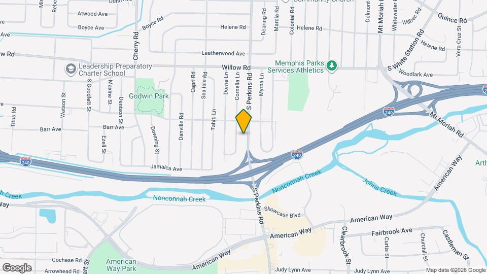 1857 S Perkins Rd Map and Location Details