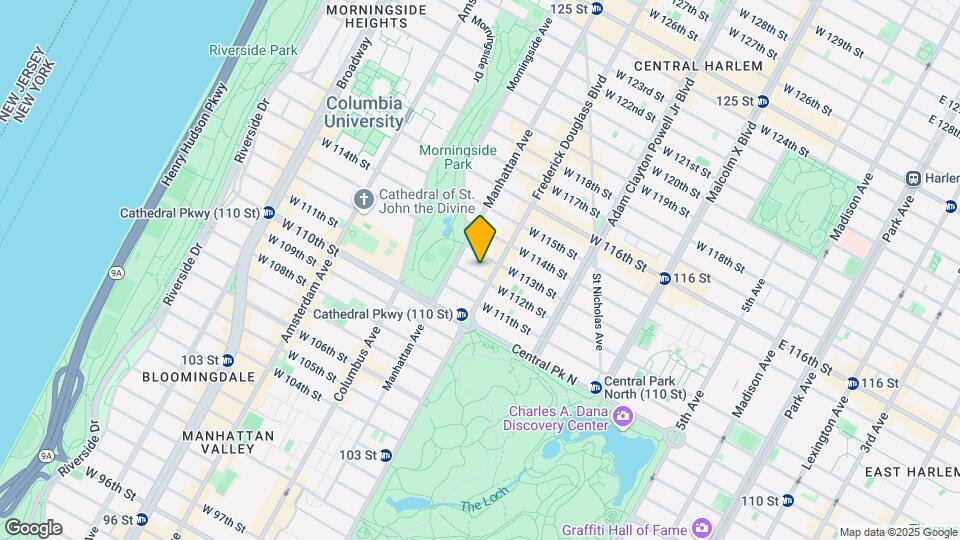 305 W 112th St, Unit 7D Map and Location Details