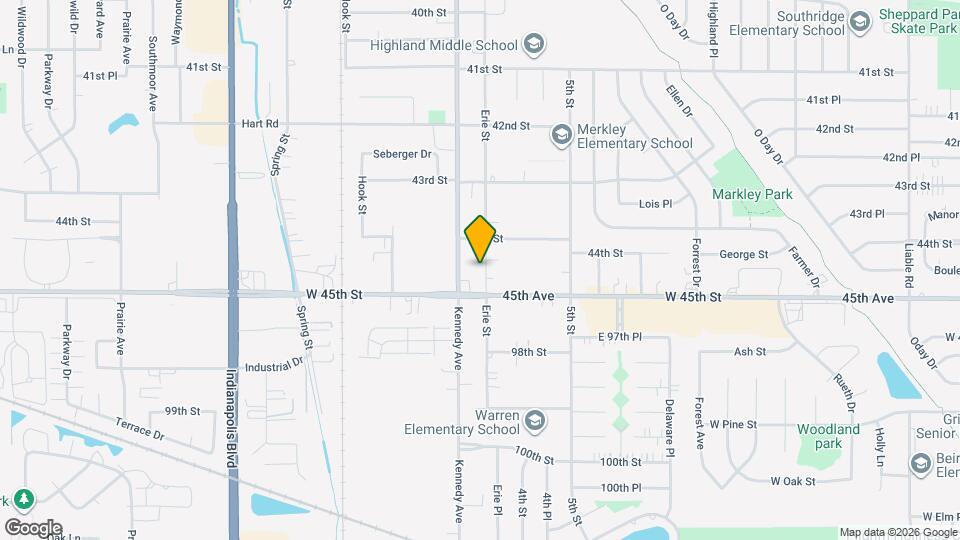 9630 Erie St Mapa y Detalles de la Ubicación