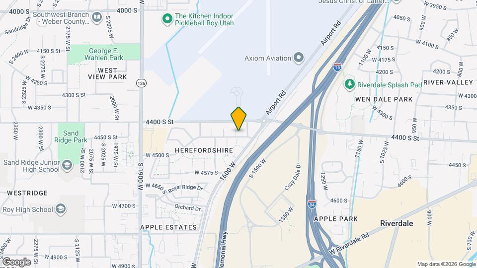 4436 S 1620 W Map and Location Details