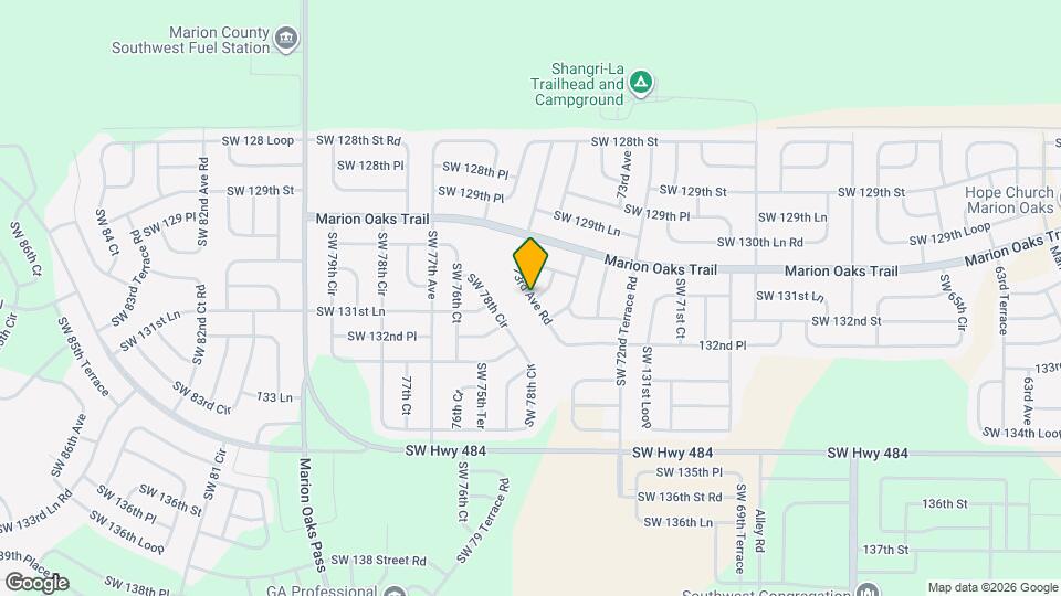 13146 SW 73rd Ave Rd Map and Location Details