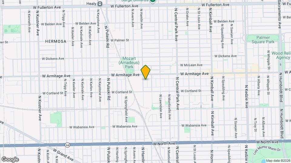 1937 N Hamlin Ave, Unit 1 Mapa y Detalles de la Ubicación