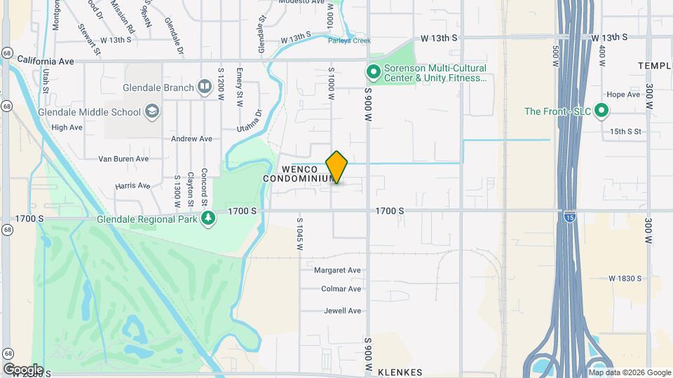 1619 S 1000 W, Unit Unit 1 Map and Location Details
