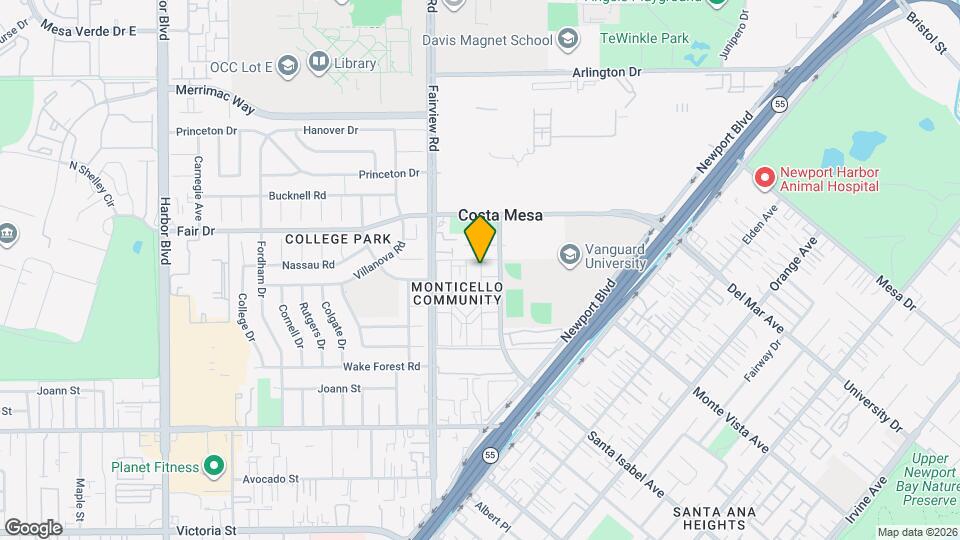 2423 Minuteman Way Map and Location Details