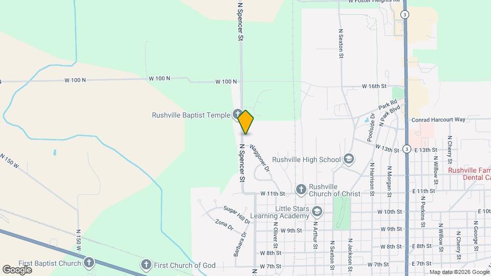 1316 N Spencer St Map and Location Details