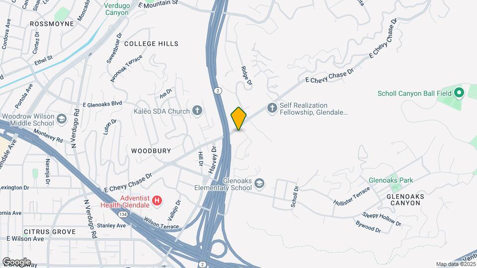 2034 E Chevy Chase Dr Map and Location Details