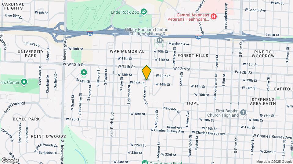 1323 S Jackson St Map and Location Details
