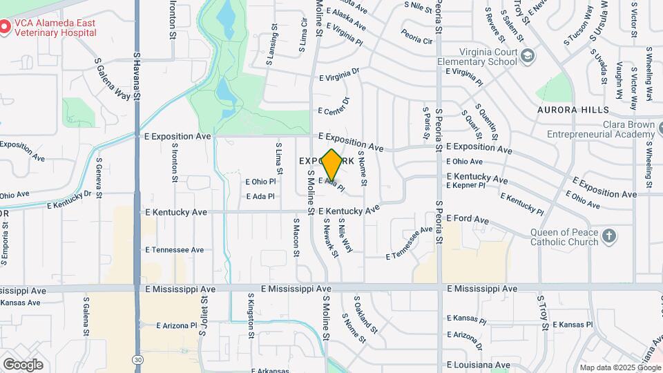 11580 E Ada Pl Map and Location Details