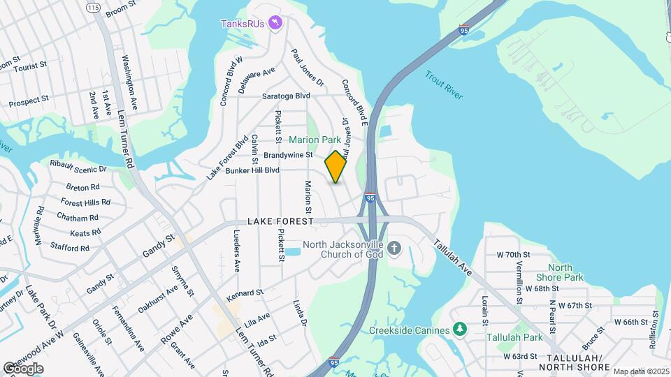853 Bunker Hill Blvd Map and Location Details
