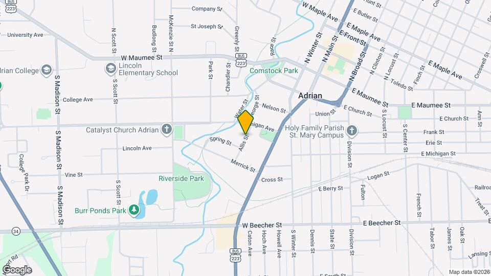 433 Allis St Map and Location Details