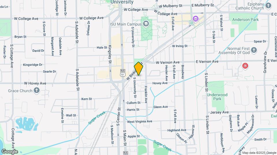 606 W Hovey Ave Map and Location Details