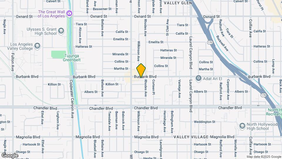 12410 Burbank Blvd Map and Location Details