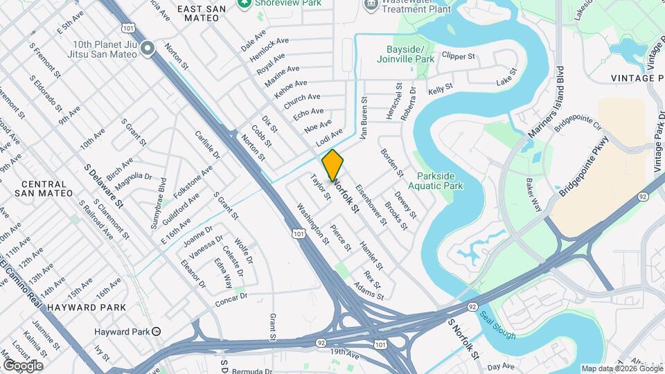 1684 S Norfolk St Map and Location Details