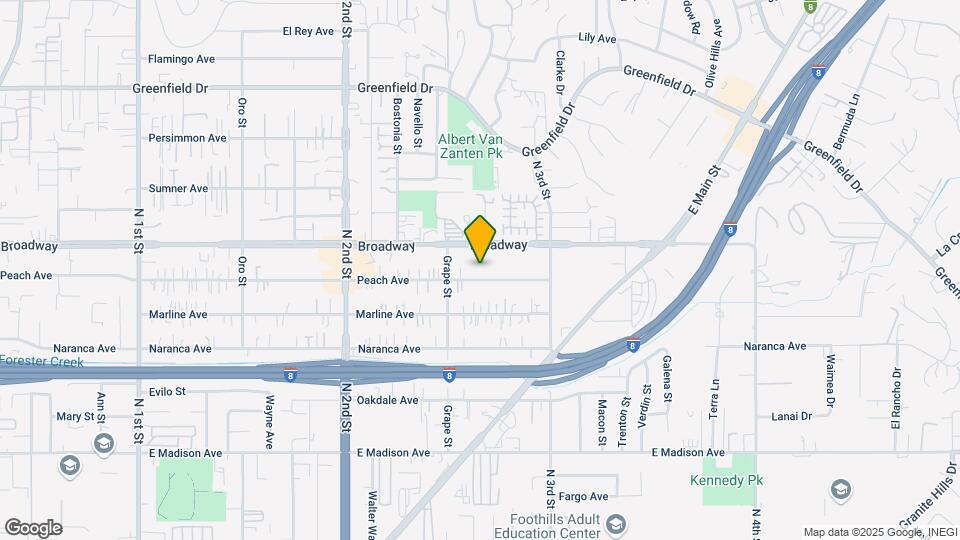 1428 Peach Ave Map and Location Details