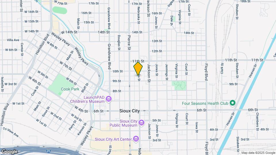913 Nebraska St Map and Location Details