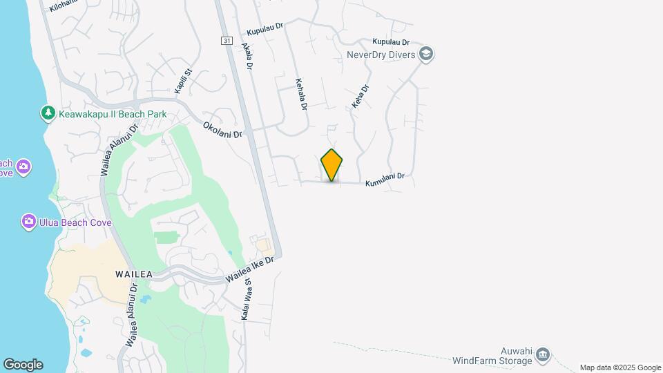 540 Kumulani Dr, Unit #B Studio Map and Location Details