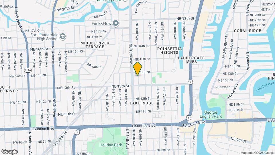 1329 NE 16th Ave Map and Location Details