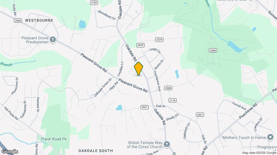 2029 Oakdale Rd Map and Location Details
