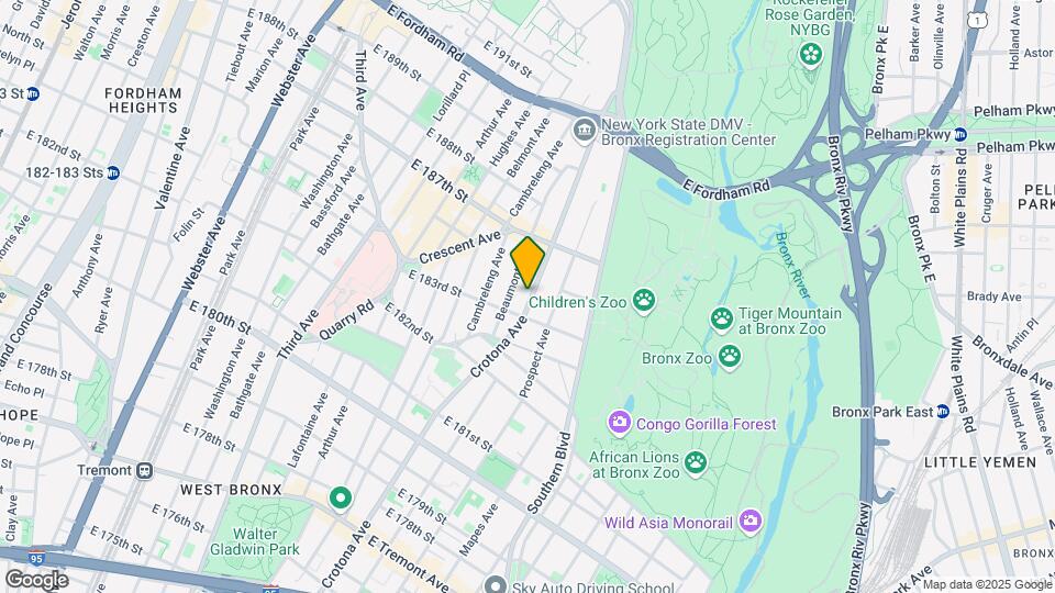 2309 Crotona Ave Mapa y Detalles de la Ubicación