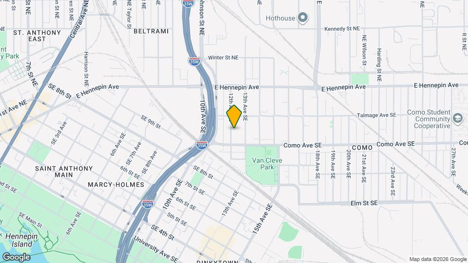 1026 12th Ave SE Map and Location Details